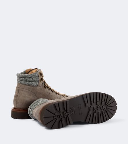Bottines à lacets en daim - Brunello Cucinelli - Modalova