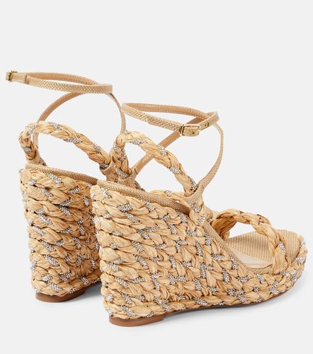 Espadrilles compensées Costiera 120 à ornements - Aquazzura - Modalova
