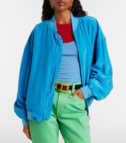 Versace Blouson oversize en soie - Versace - Modalova