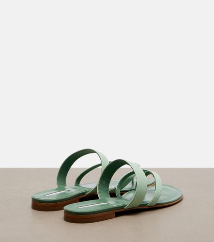 Mules Susaflat en cuir - Manolo Blahnik - Modalova