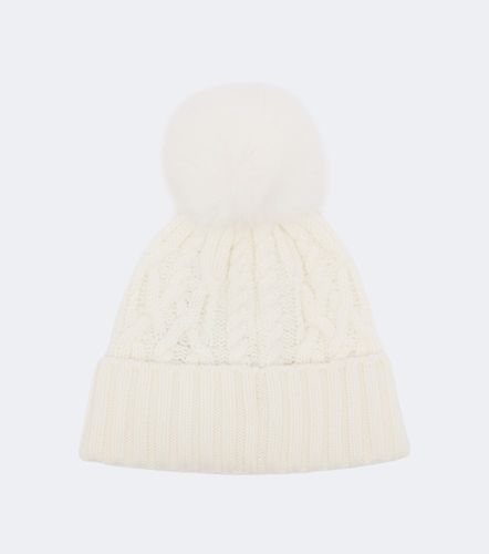 Bonnet en laine et cachemire à logo - Moncler - Modalova