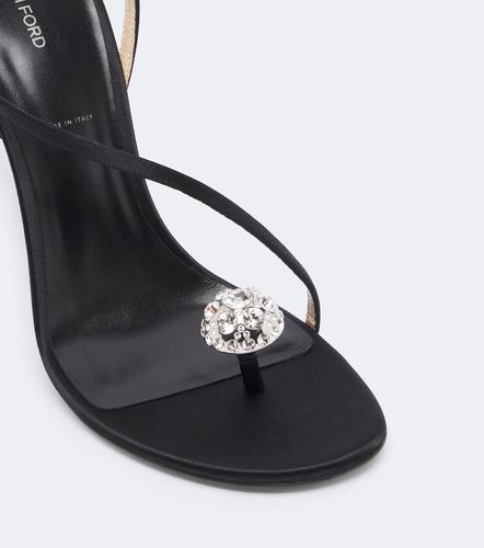 Sandales en satin à cristaux - Tom Ford - Modalova
