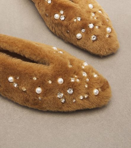 Ballerines Margot en shearling à ornements - Jimmy Choo - Modalova
