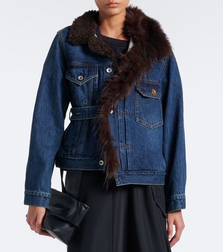 Sacai Veste asymétrique en denim - Sacai - Modalova
