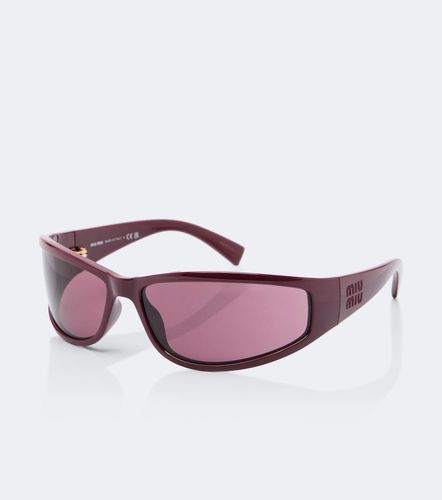 Lunettes de soleil rectangulaires Signature - Miu Miu - Modalova