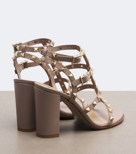 Sandales Rockstud en cuir - Valentino Garavani - Modalova