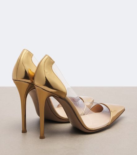 Escarpins Plexi 105 en cuir verni et PVC - Gianvito Rossi - Modalova