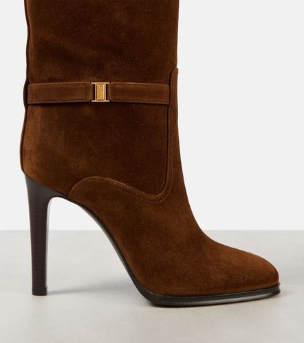Bottes Diane 100 en daim - Saint Laurent - Modalova