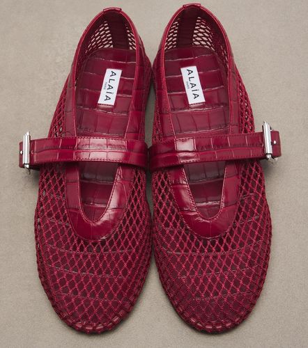 Alaïa Ballerines en résille - Alaia - Modalova