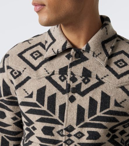 Veste blouson en laine à motif jacquard - RRL - Modalova