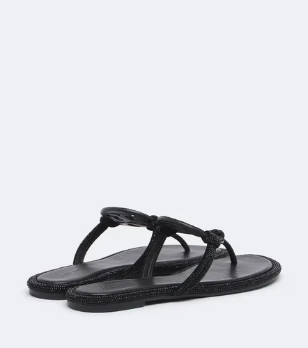 Tongs Miller en cuir à ornements - Tory Burch - Modalova
