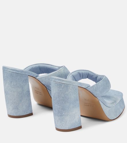 Mules Gia 17 Uni à plateau en denim - Gia Borghini - Modalova