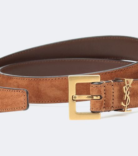 Ceinture Cassandre 20 en daim - Saint Laurent - Modalova