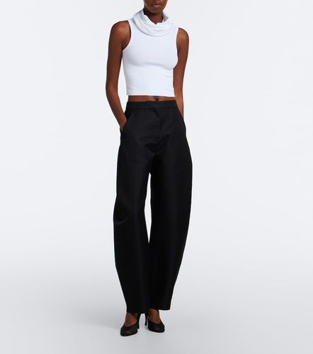 Alaïa Crop top à capuche - Alaia - Modalova