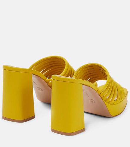 Mules Lena 95 à plateau en cuir - Gianvito Rossi - Modalova