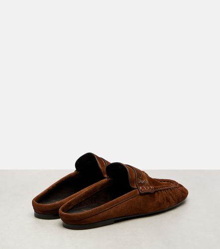 Mules Le Loafer en daim - Saint Laurent - Modalova