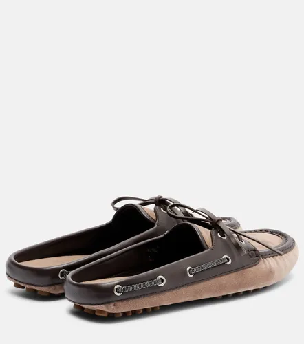 Brunello Cucinelli Mules en daim - Brunello Cucinelli - Modalova