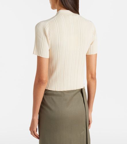 Top zippé à manches courtes - Victoria Beckham - Modalova