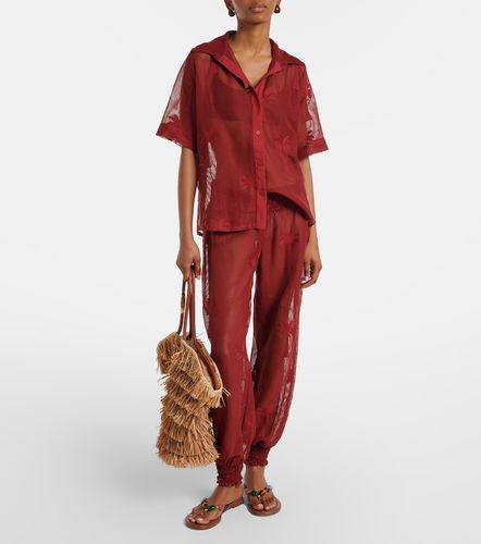 Chemise en coton mélangé à broderie - Johanna Ortiz - Modalova