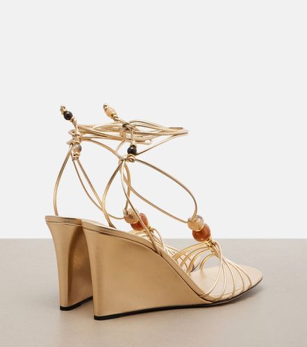 Sandales compensées Lova en cuir à ornements - Jimmy Choo - Modalova