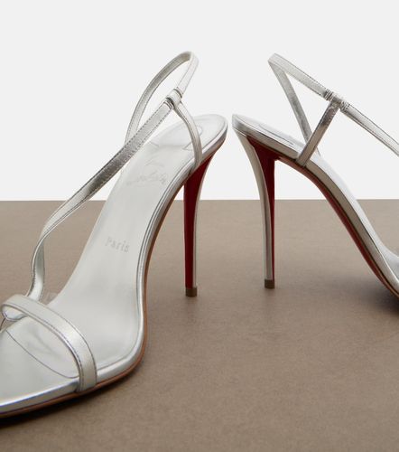 Sandales slingback Miss Z en cuir métallisé - Christian Louboutin - Modalova
