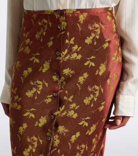 Jupe longue en jacquard à fleurs - Dries Van Noten - Modalova