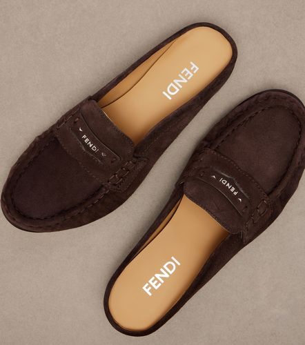 Fendi Mules Fendi Scrunch en daim - Fendi - Modalova