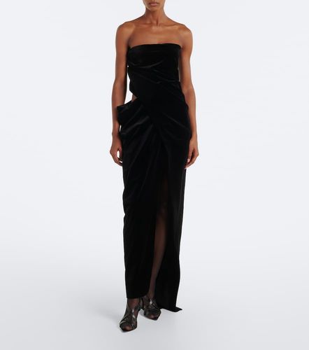 Robe longue bustier Marou en velours de coton - Khaite - Modalova
