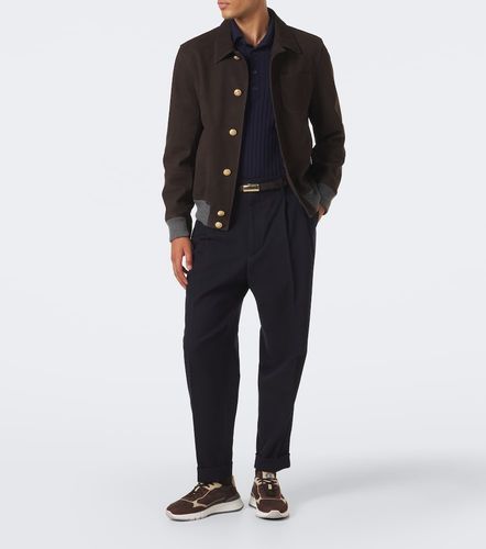 Baskets en daim et cuir - Brunello Cucinelli - Modalova