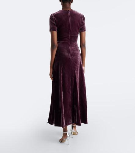 Elie Saab Robe midi en velours - Elie Saab - Modalova