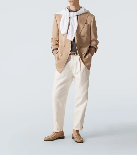 Blazer en soie et lin - Brunello Cucinelli - Modalova