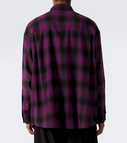 Chemise en laine mélangée à carreaux - Balenciaga - Modalova