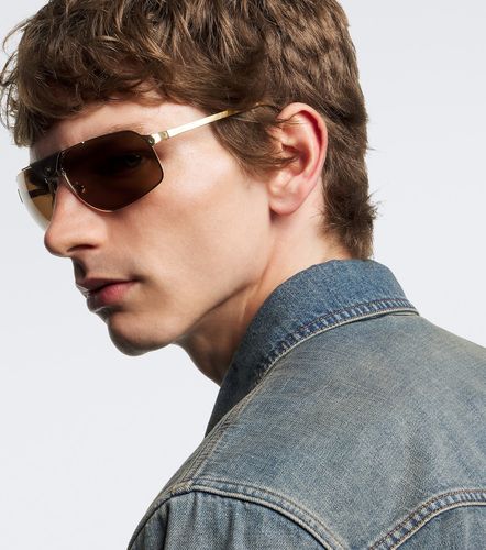 Lunettes de soleil aviateur Santos De Cartier - Cartier Eyewear Collection - Modalova