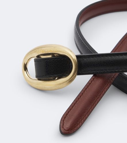Ceinture réversible en cuir - Saint Laurent - Modalova