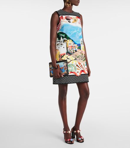 Robe Capri en coton à imprimé - Dolce&Gabbana - Modalova