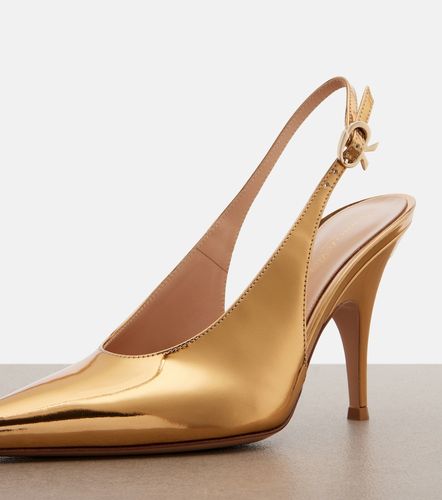 Escarpins slingback Sofia en cuir métallisé - Gianvito Rossi - Modalova