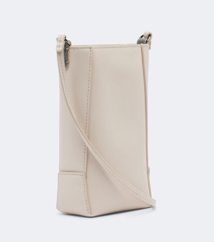 Pochette pour téléphone Duo Mini en cuir - Brunello Cucinelli - Modalova