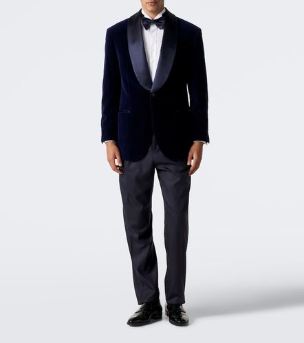 Pantalon droit en laine et soie - Brunello Cucinelli - Modalova