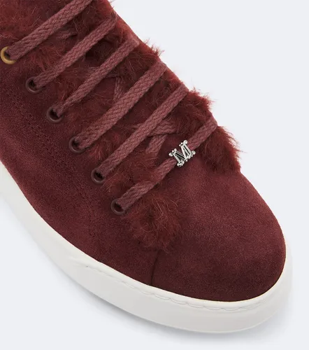 Baskets en daim et shearling - Max Mara - Modalova