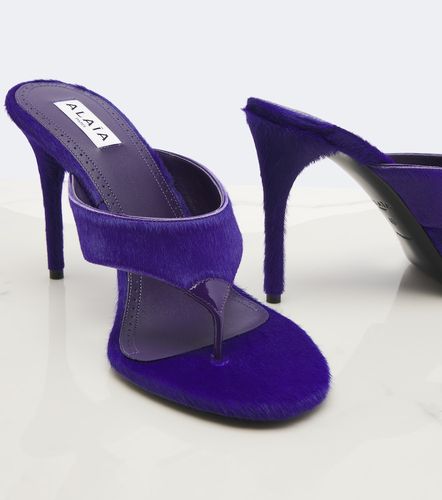 Alaïa Mules Infra en cuir façon poulain - Alaia - Modalova