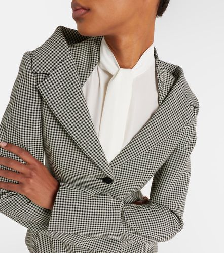 McQueen Blazer en laine à carreaux - McQueen - Modalova