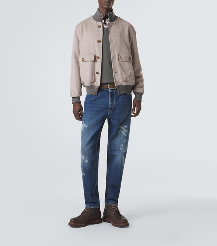 Veste bomber en laine et cachemire - Brunello Cucinelli - Modalova