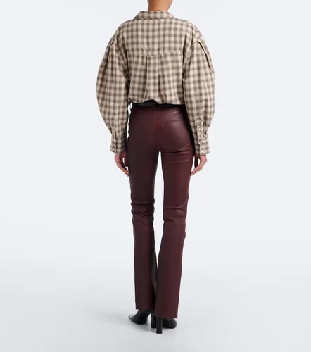 Frame Pantalon flared en cuir - Frame - Modalova