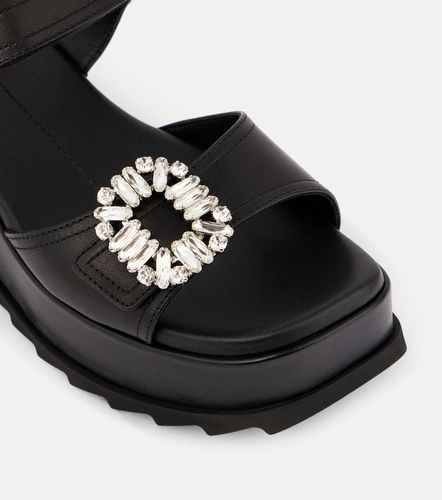 Sandales compensées Slidy Viv' en cuir à ornements - Roger Vivier - Modalova