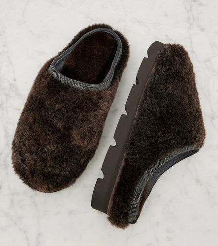 Slippers Monili en shearling - Brunello Cucinelli - Modalova