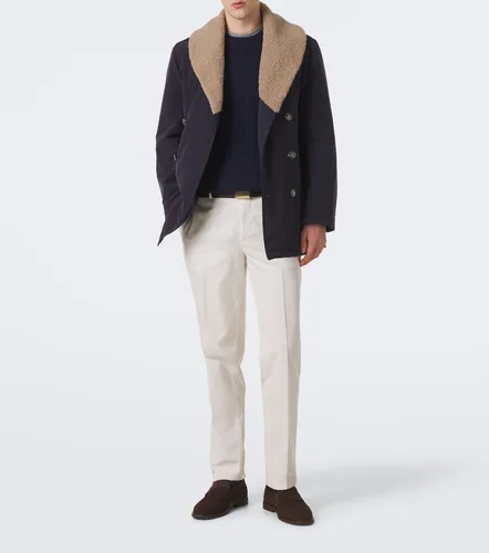 Pantalon slim en gabardine de coton - Brunello Cucinelli - Modalova