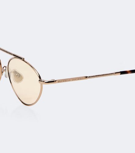 Lunettes de soleil ovales Sartorial Sunset - Brunello Cucinelli - Modalova