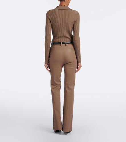 Pantalon évasé Tafira en cuir - Joseph - Modalova