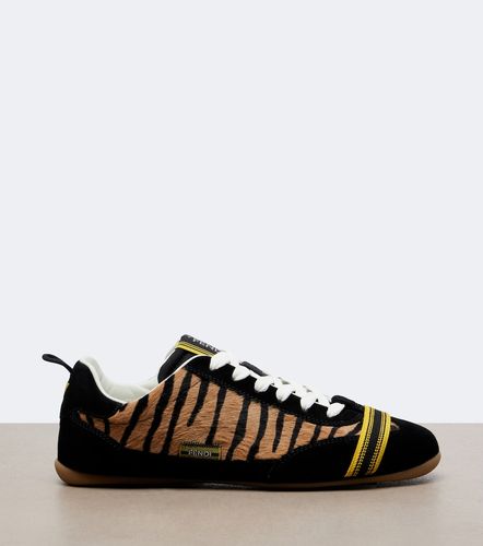 Baskets Wrap en cuir façon poulain - Fendi - Modalova
