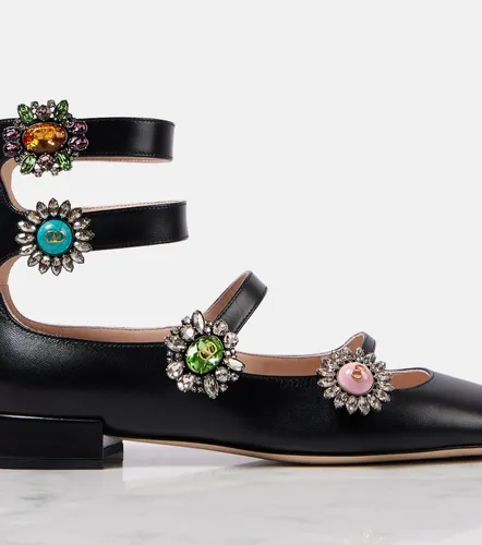 Ballerines Preshoes en cuir à ornements - Valentino Garavani - Modalova
